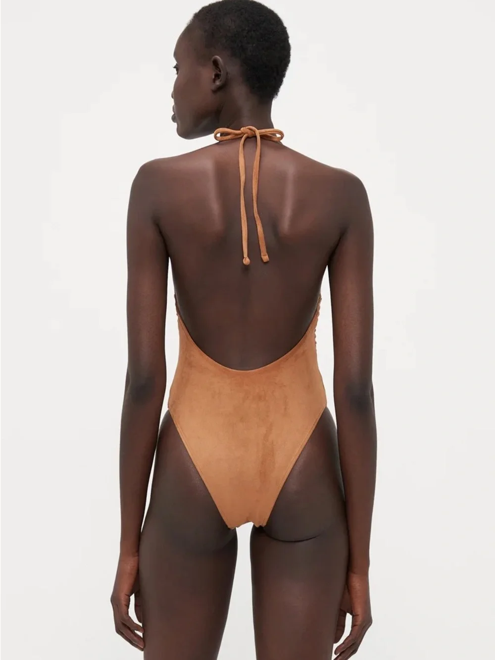 Frankie’s Bikini x Bella Sun-kissed Suede One Piece